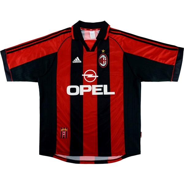 Tailandia Camiseta AC Milan 1st Retro 1998 2000 Rojo
